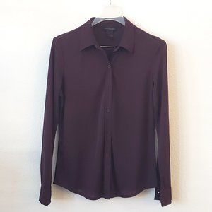 Express - slim fit Plum Portofino Shirt, Large